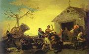 Francisco Jose de Goya Fight at Cock Inn oil painting on canvas